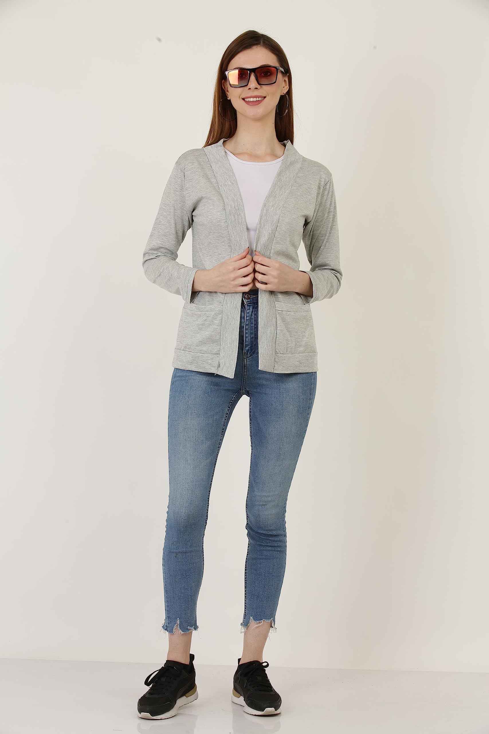 DDASPRATION Women Cotton Pocket Shrug - Image 2 thumbnail