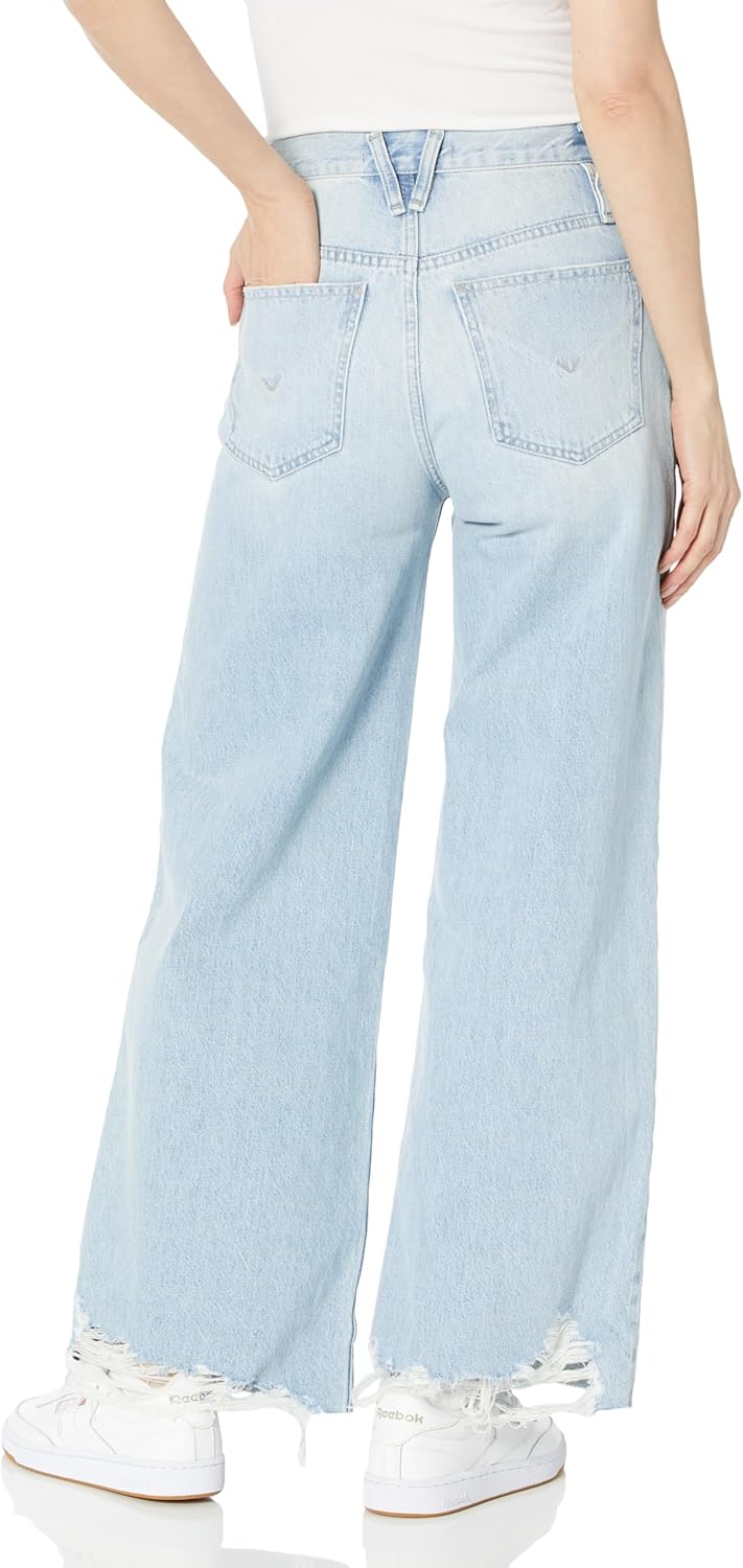 Hudson Womens James High-Rise Wide Leg Barefoot Jean - Image 2
