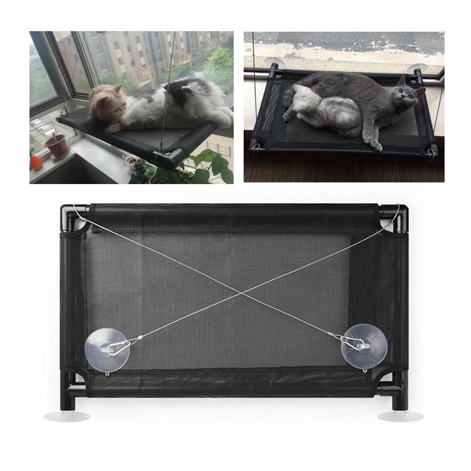 Cat Hammock Hang Bed Mat Kitten Cat Window Mount Hammock Bed Pet Basking Shelf Cuscino Del Sedile For Accessori For Gatti Amaca Per Gatti