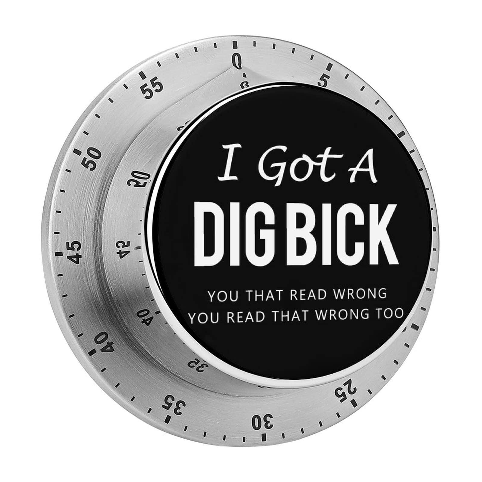 I Got A Dig Bick Kitchen Timer 60-Minute Visual Countdown Timer with Magnetic Back Time Management Tool