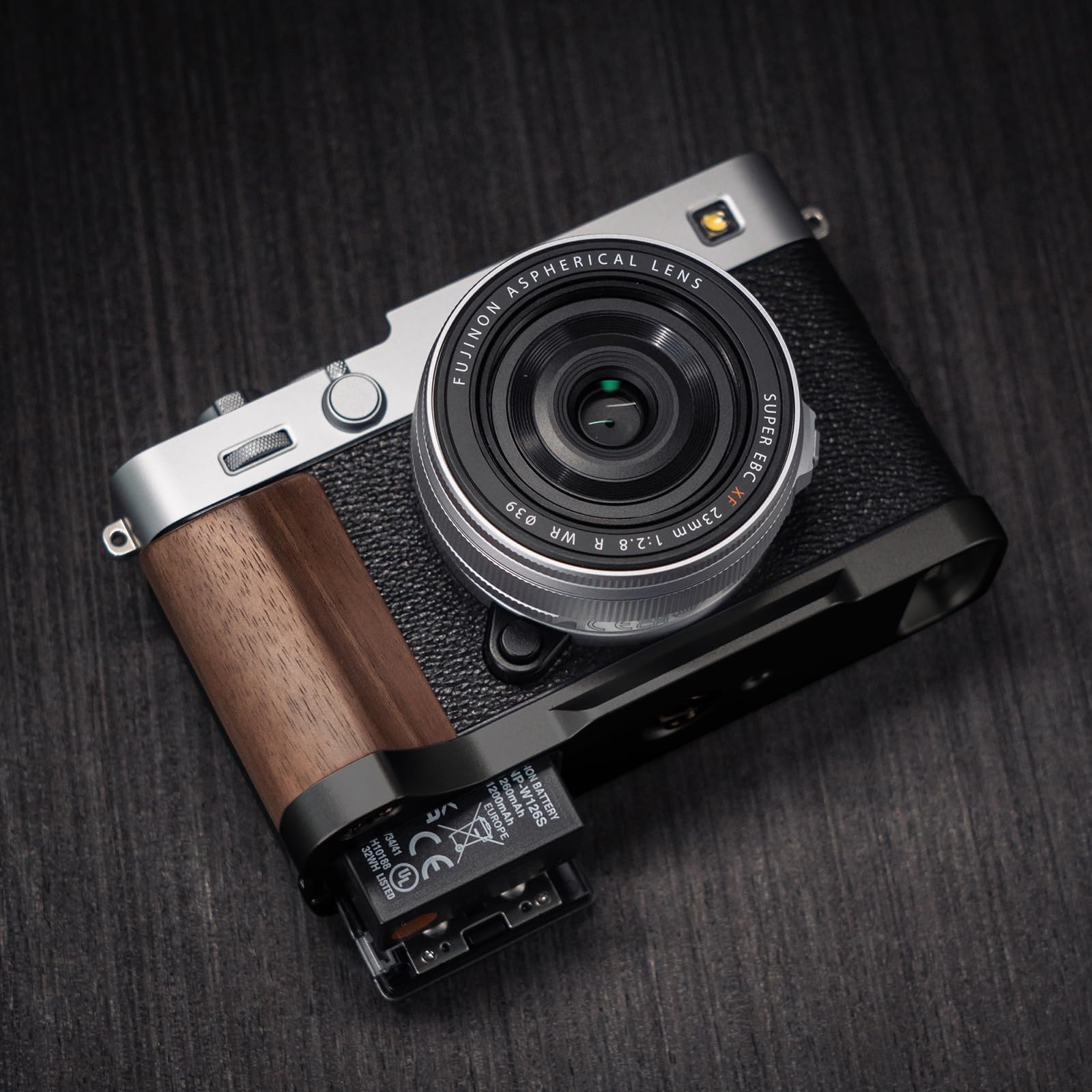 Amazon | Iborrys 高級レトロ実木 カメラグリップ 、対応 FUJIFILM