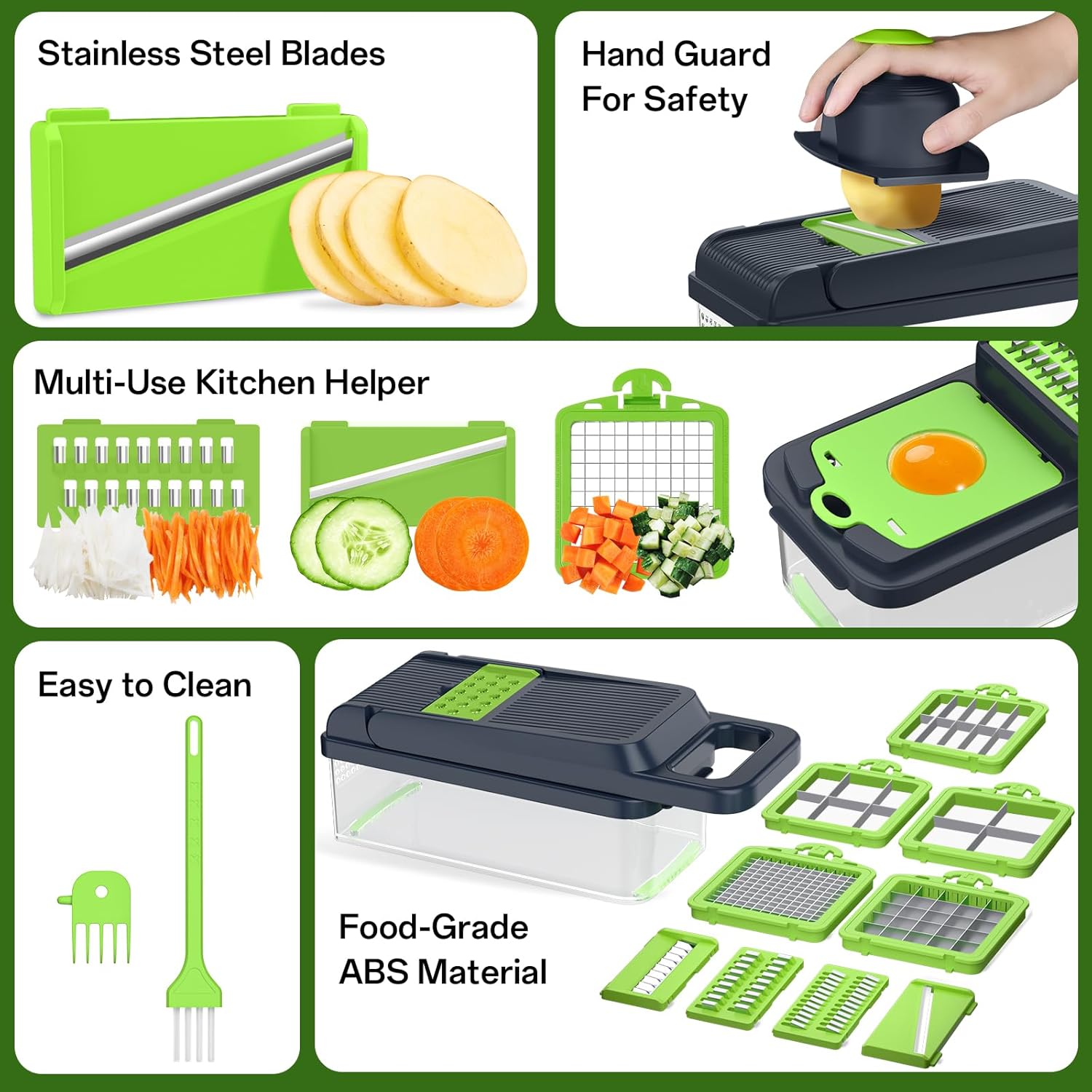 HomeHas Vetable Chopper Vetable Cutter, 1 Kitchen Gadt, Dicer,