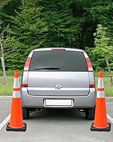 Vista 8 de Paquete de 6 conos de tráfico de PVC extra grandes de 36 pulgadas con base resistente, conos de seguridad de alta visibilidad para todo