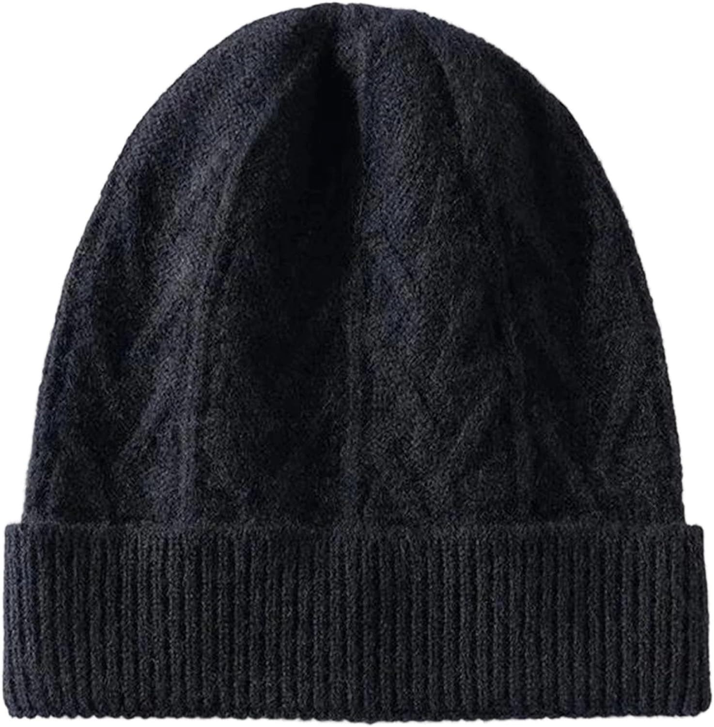 Unisex Slouchy Warm Casual Stretchy Beanie - Solid Color Causal Winter Knitted Hat for Cold Weather Outdoor Cap