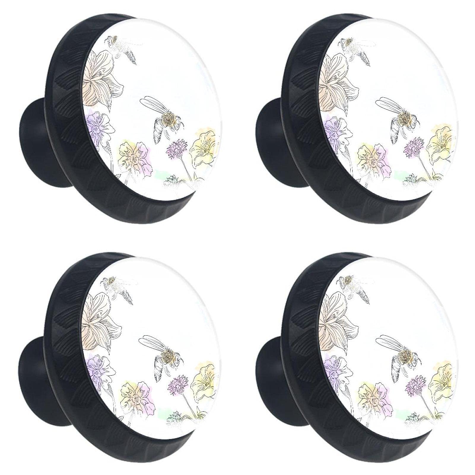 Boutons de tiroir en cristal abeille pour rénover un meuble