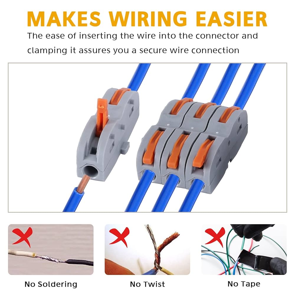 くっくまま CoreCradle® CoreCradle Mini Cable Connector 6Mm2 Orange Mini Quick Connector Universal