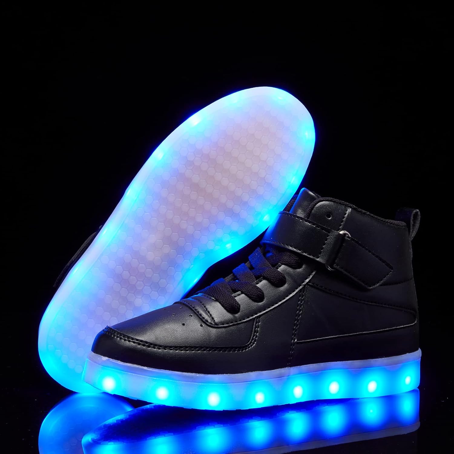 Kids LED Light up Shoes USB Charging Flashing Light Up High-top Sneakers for Boys and Girls Child Unisex - Image 4