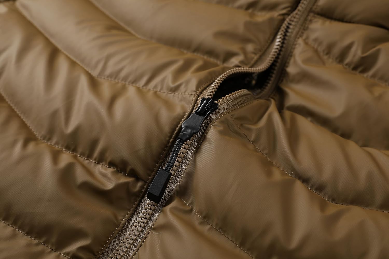 Men's autumn and winter trend: detachable hat, thick and warm full zipper windproof imitation down jacket