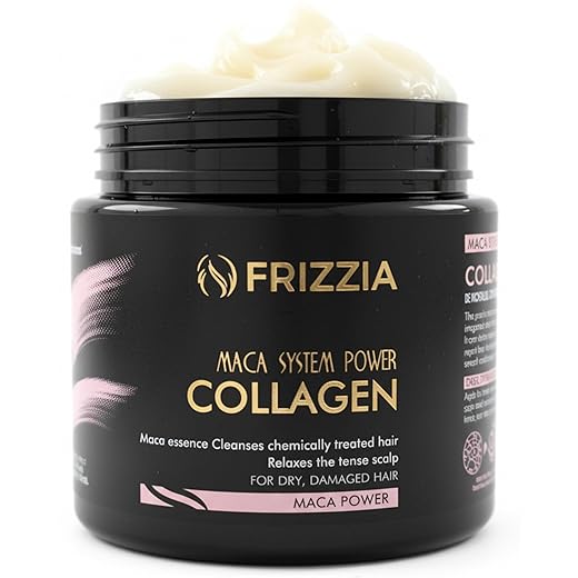 ULTRA Collagen Hair Mask, EASY to use. With argan oil and maca. Hydration and shine, anti-frizz treatment for dry and damaged hair, professional smoothness, 500 ml