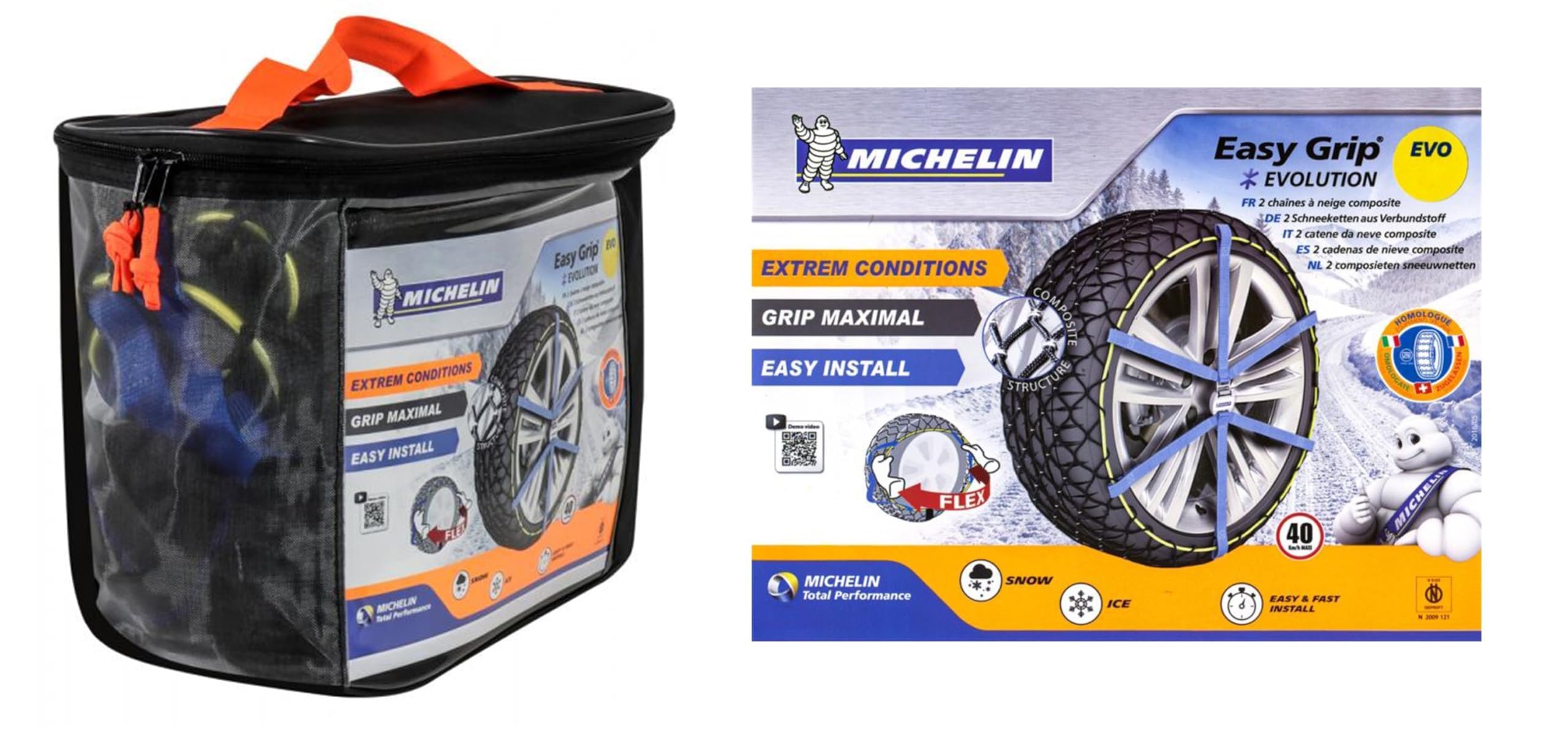 CATENE DA NEVE per auto OMOLOGATE COMPATIBILI con MOKKA - MOKKA X sezione Ruote Gomme Cerchio 215/55-18