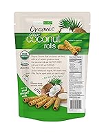 Vista 2 de Tropical Fields Rollos de coco crujiente orgánicos, 11 onzas