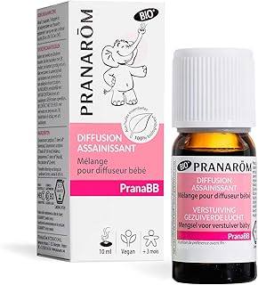 🎁 FREEBIE: PRANARÔM – PranaBB – Sanitizing Diffusion – Blend with 100% Organic Essential Oils for Baby Diffuser – Purifies And Purifi…