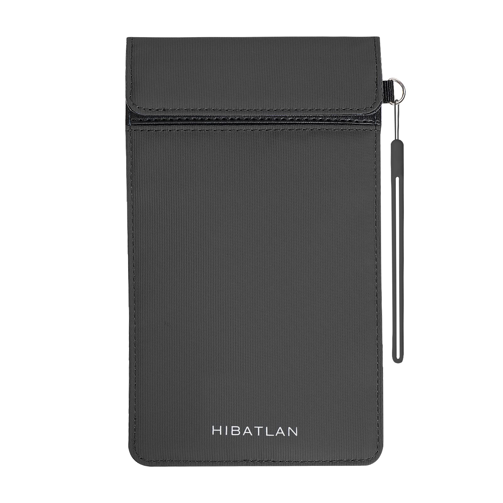 Digital Security Wallet//New Faraday Bag//Smartphone Case - for iPhone, Samsung Galaxy, etc, Travel, Privacy, Anti-Hacking, Signal Shielding, Polyester Nano PU, Multi-Color Options. (Grey)