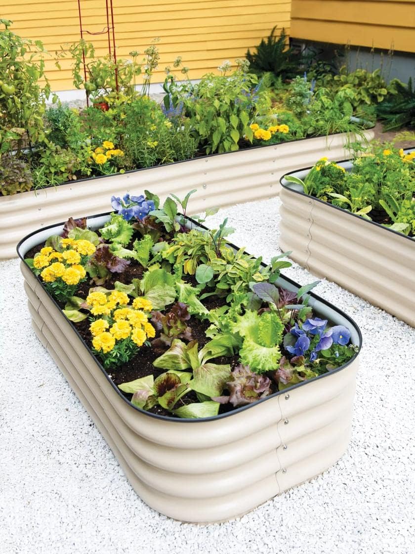 Gardener's Supply Company Birdies Self-Watering Metal Raised Bed 2ft x 4ft (10.5in D)