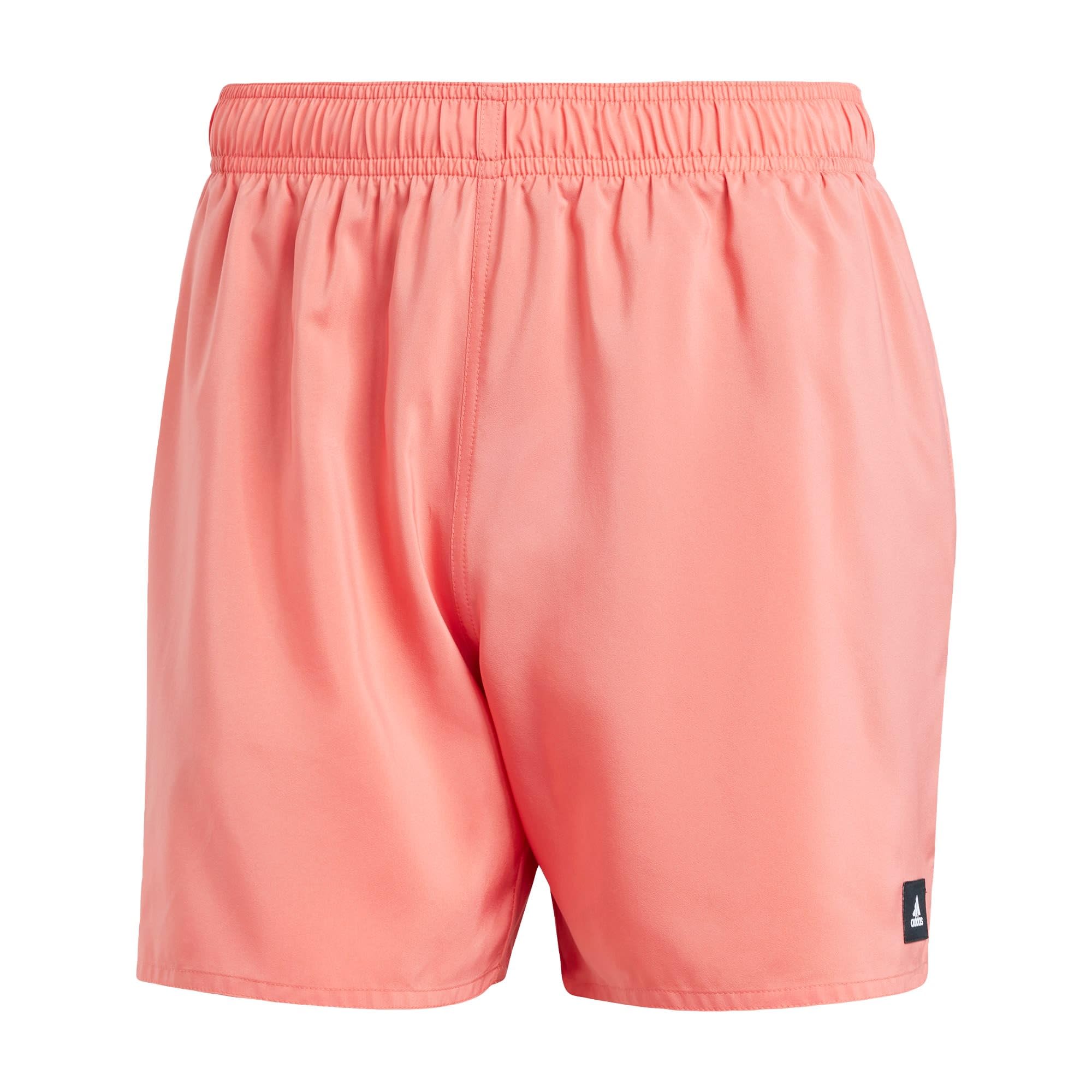 adidasSolid CLX Short-Length Swim Shorts Bañador para Hombre, Preloved Scarlet/White, S Men's