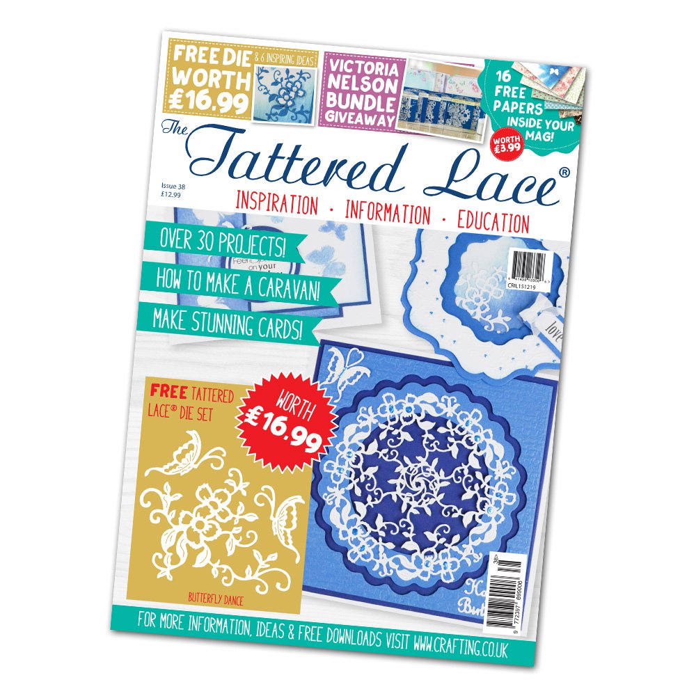 Tattered Lace Magazine Issue 38 + Free Butterfly Dance Die
