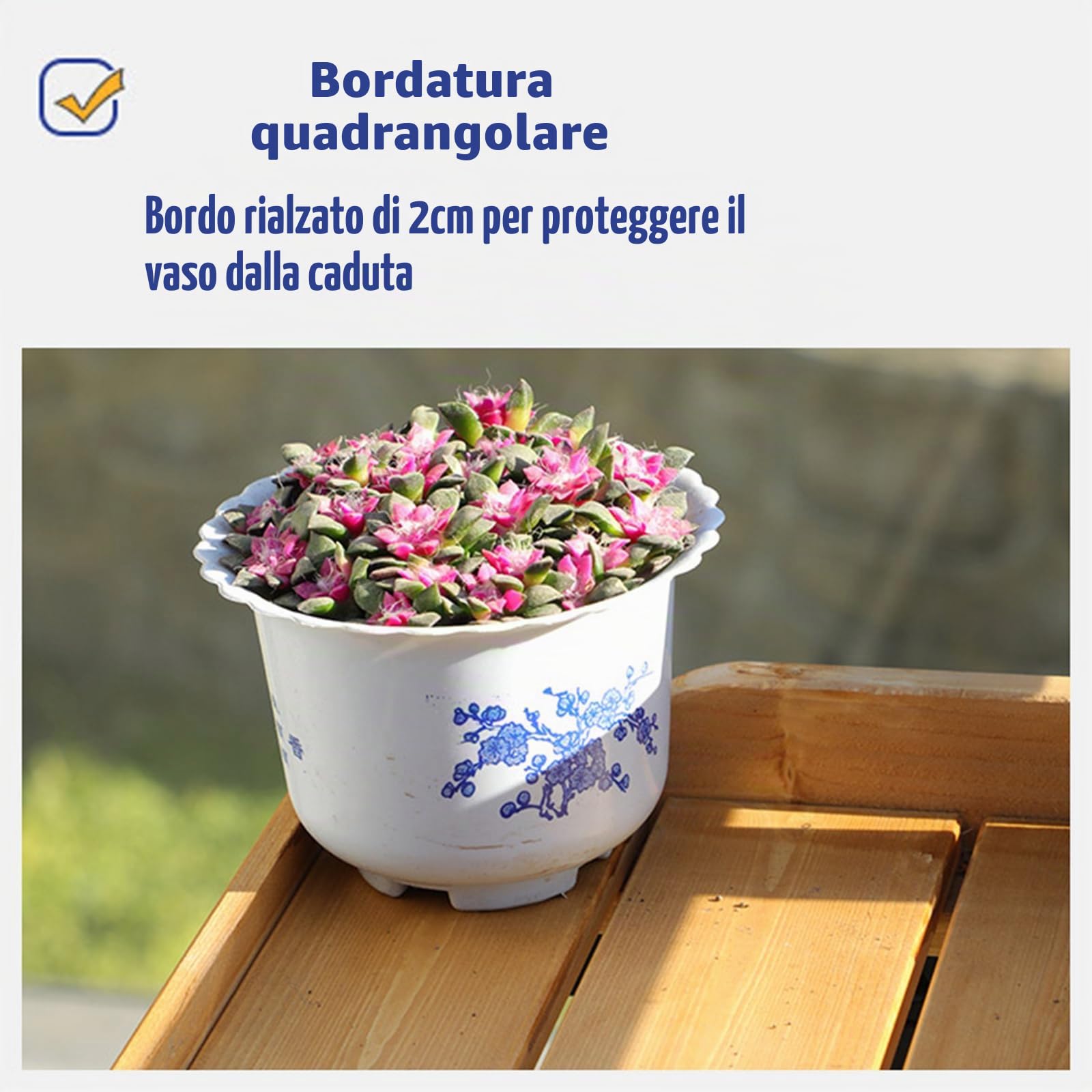 Tavolo Tavolino da Ringhiera,Tavolino da Appendere al Balcone,Tavolo con Ringhiera in Legno Regolabile,Struttura di Rinforzo,per Pranzo,Lavoro E Time Libero