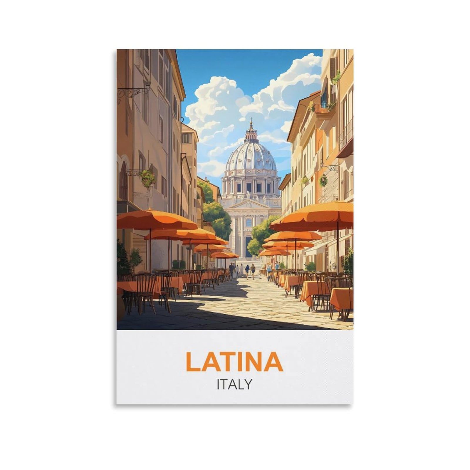 EZMLFA 5D Diamond Painting Kits,Latina Italy Diamond Art Kits Adults, Create Your Own Diamond Painting Full Drill Gifts for Home Decor 40x50cm
