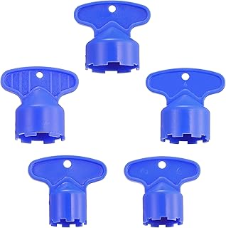 DOITOOL 5PCS Cache Faucet Aerator Key Removal Wrench Tool for M 16.5 18.5 21.5 22.5 24 Cache Aerators Kitchen Sink Aerators Wrench (Blue)