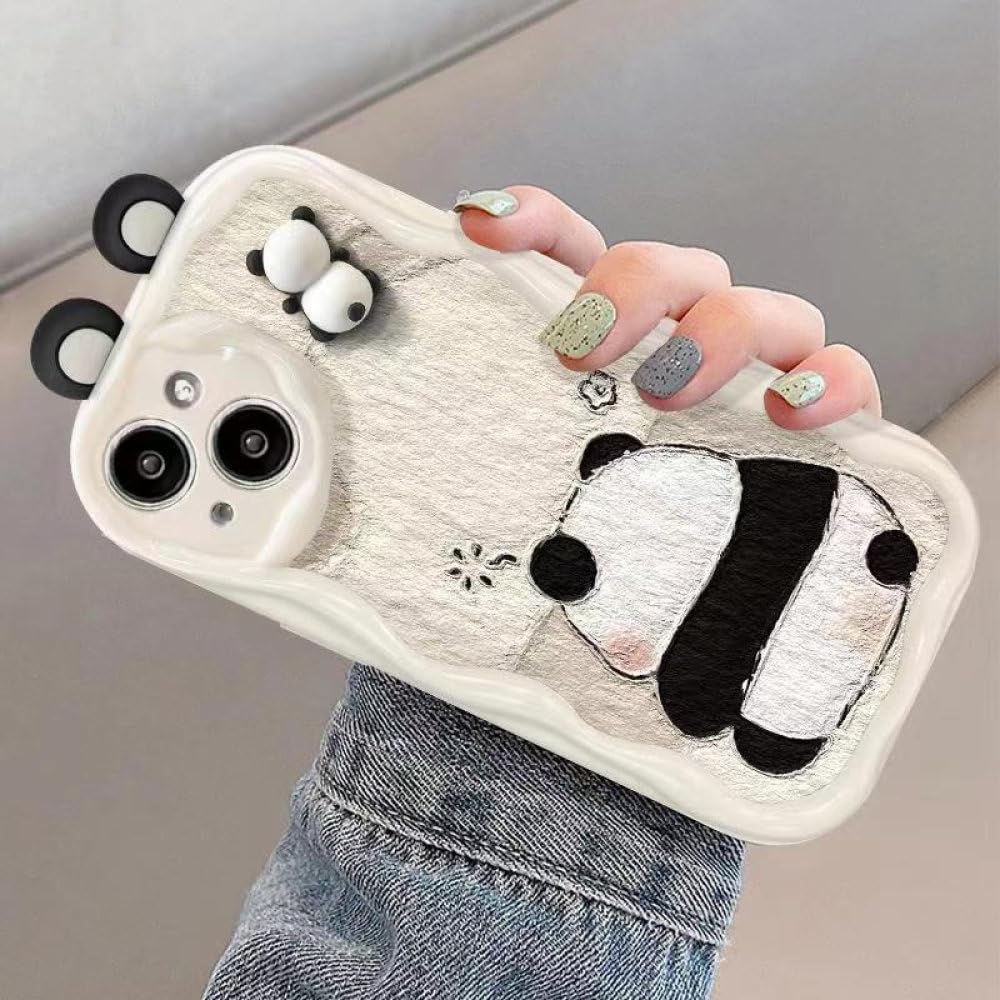 パンダ型ビジューiPhoneケース Amazon.co.jp: かわいい 3D 耳パンダ電話ケース iPhone 15 14 13