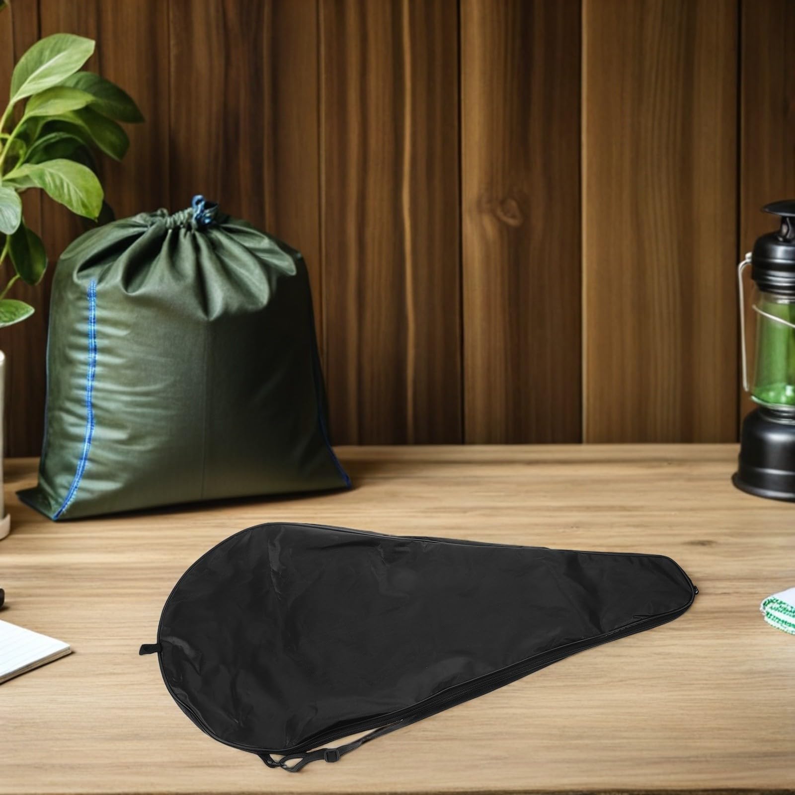 PRETYZOOM Raquettes de Tennis à Bandoulière Unique et Matériau Respirant Paquet Noir 2pcs en Tissu Oxford Rangement pour Sports de Plein Air et Entraînements Quotidiens