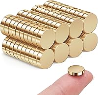 Vista 14 de SMARTAKE 80 imanes para refrigerador, pequeños imanes redondos de 0.394 x 0.094 pulgadas, imanes de neodimio multiusos de alta calidad para nevera