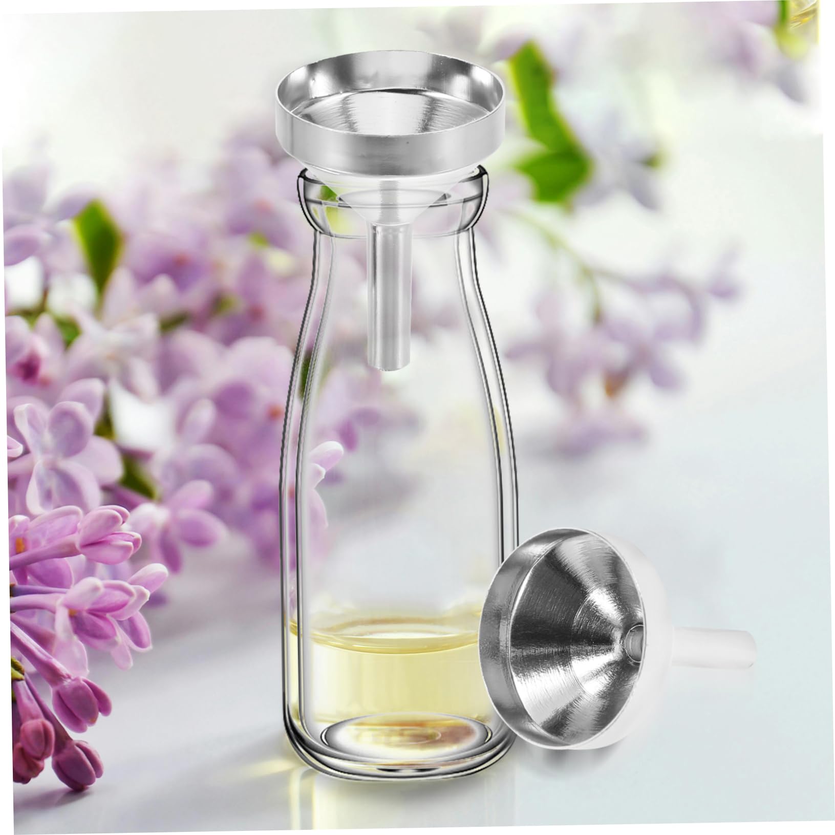 ULTECHNOVO Metalltrichter 100 Stück Trichter Glasfläschchen-spender Flüssiges Make-up Kleiner Parfümtrichter Kleine Pipettentrichter Zum Befüllen Von Flaschen -trichter Füllmaschine Glas