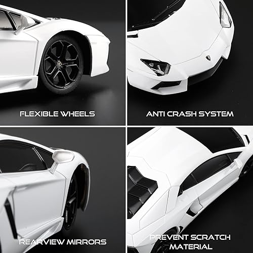 Miniatura 5 de SainSmart Jr x Rastar Lamborghini - Coche de juguete Lamborghini Aventador Coupé de control remoto 124 vehículo con licencia RC para niños y adultos