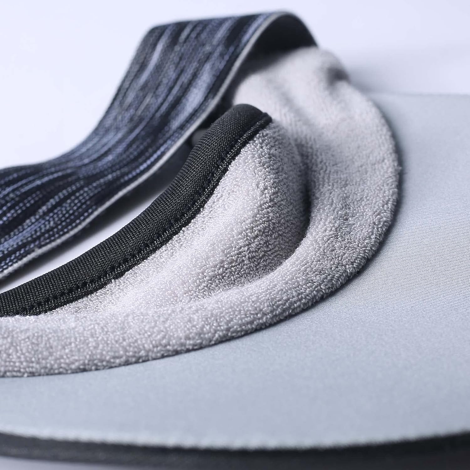 Ultralight Sun Visor Hat Stretchy Non-Slip Sweatband Elastic Sun Cap for Outdoor Sports Running