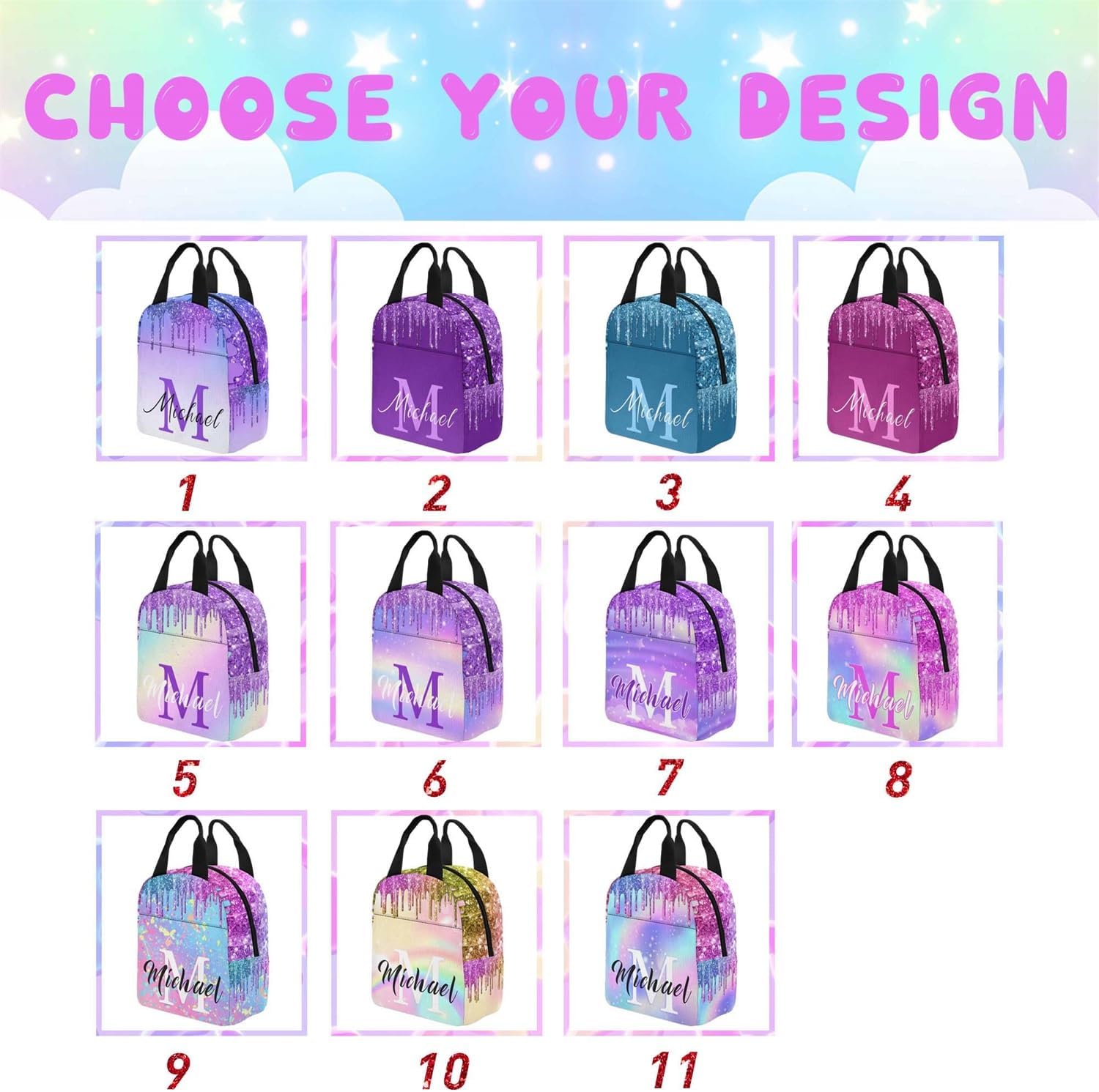 Newcos Customizable Backpack for Kids Personalized Colorful Water Sequins School Backpacks for School College Elementary Personalized Waterproof Fashion Backpacks with Name for Boys Girls Style 24 image 3 of 6 B0D99ZF2MR