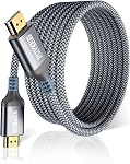 Câble HDMI 20 Pieds, Câble HDMI 4K AkoaDa, Câbles HDMI Haute Vitesse 2.0, Fonction Ethernet, 4K @ 60Hz, Ultra HD, 2K, 1080P, ARC & CL3 pour Ordinateur Portable, Moniteur, PS5, PS4, TV, & Plus