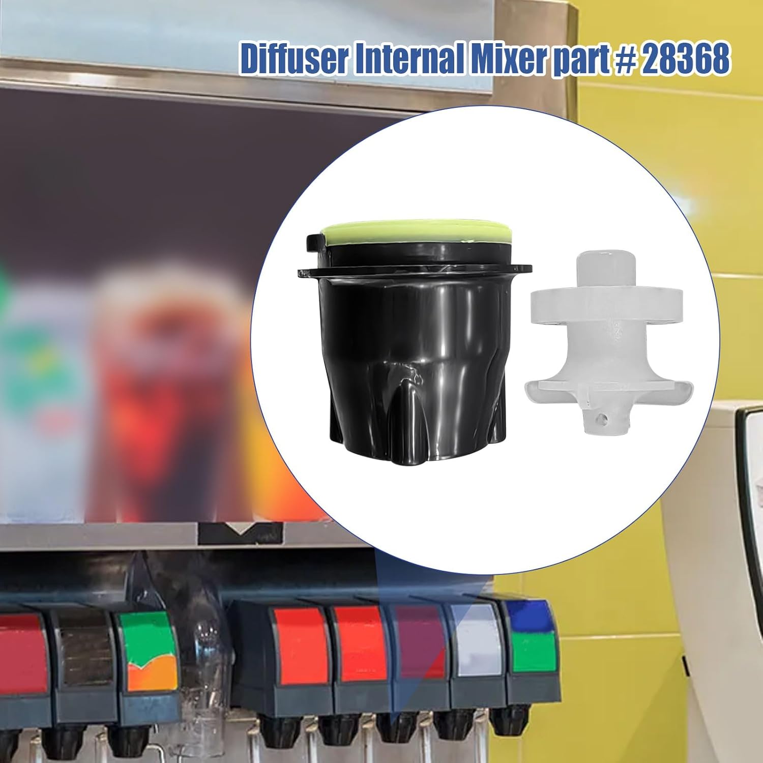 8PCS LEV Soda Coke Valve Nozzle 28545 3.0 Diffuser Internal Mixer for Cola Machine Replacement Repair Valve Assembly 28368 Soda Maker Parts Accessories for Juice Carbonated Beverage Dispensers