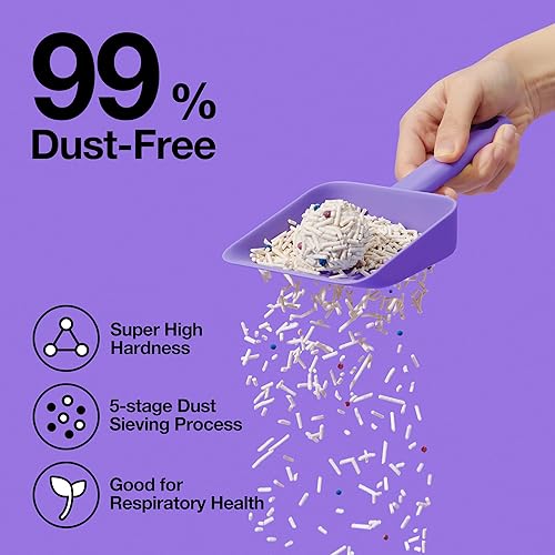 Miniatura 5 de VETRESKA Natura Kitty Arena para gatos, arena para gatos de tofu, aglutinante, ultra absorbente, control de olores, arena de tofu, sin polvo, bajo