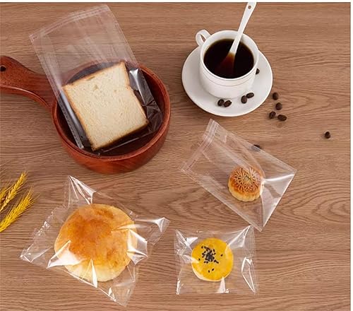 Miniatura 9 de DecorBess Bolsas de celofán resellables transparentes de 3 x 4 pulgadas, 200 bolsas de celofán autoadhesivas de 2 mil bolsas de polietileno OPP