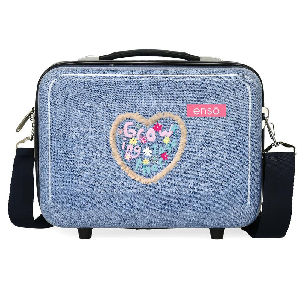 Enso Together Growing Adjustable Toiletry Bag with Shoulder Bag, blue, Toiletry bag made of ABS