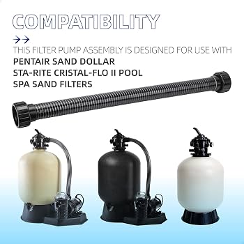 標本 SHARE BASE Amazon.com: PalpitateC 155710 Pool Filter Pump Hose Assembly