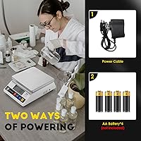 Vista 3 de CGOLDENWALL Báscula de alta precisión 11.0 lbs 0.00 oz Balanza electrónica precisa digital Báscula de laboratorio Báscula industrial de pesaje