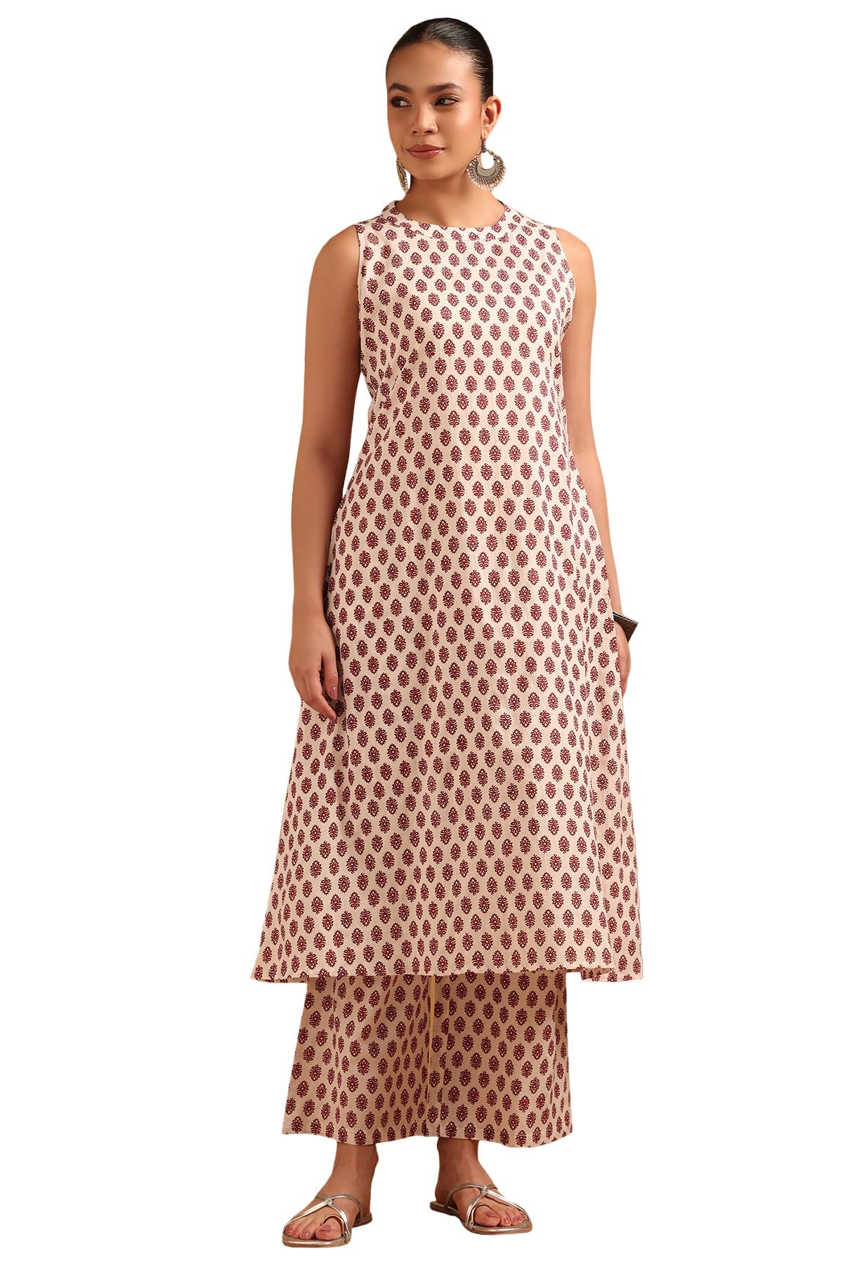 Womens Cotton Botanical Co-Ords Set-image-45