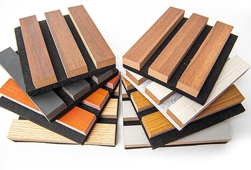 Miniatura 6 de Art3d Wood Slat Acoustic Panels for Stylish Decor and Noise Reduction, 3D Textured Panel for Ceiling and Wall, Samples Pack