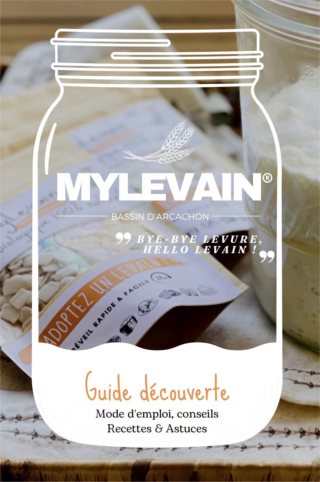 MYLEVAIN Francuskie naturalne płatki na zakwasie - Żywy organiczny zakwas - 2009 vintage
