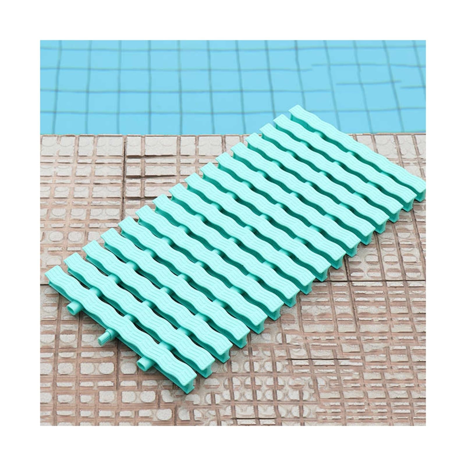 GJMSSMY ABS Shower Drain Grate with Three Interfaces, Spliced Outlet Cover for Patios & Pools, 40x100cm, 5pcs - Durable Drainage Solution for Efficient Water Flow