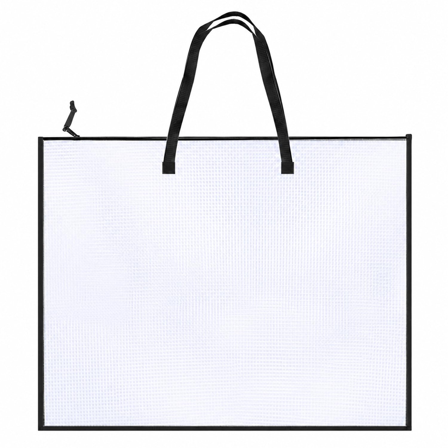 Chtaoxin Art Folder, Waterproof A2 Art Folder with Handle and Zipper for Studio Office Home, Large Clear Mesh Storage Bags for Paintings, Homework, File Storage, School Supplies