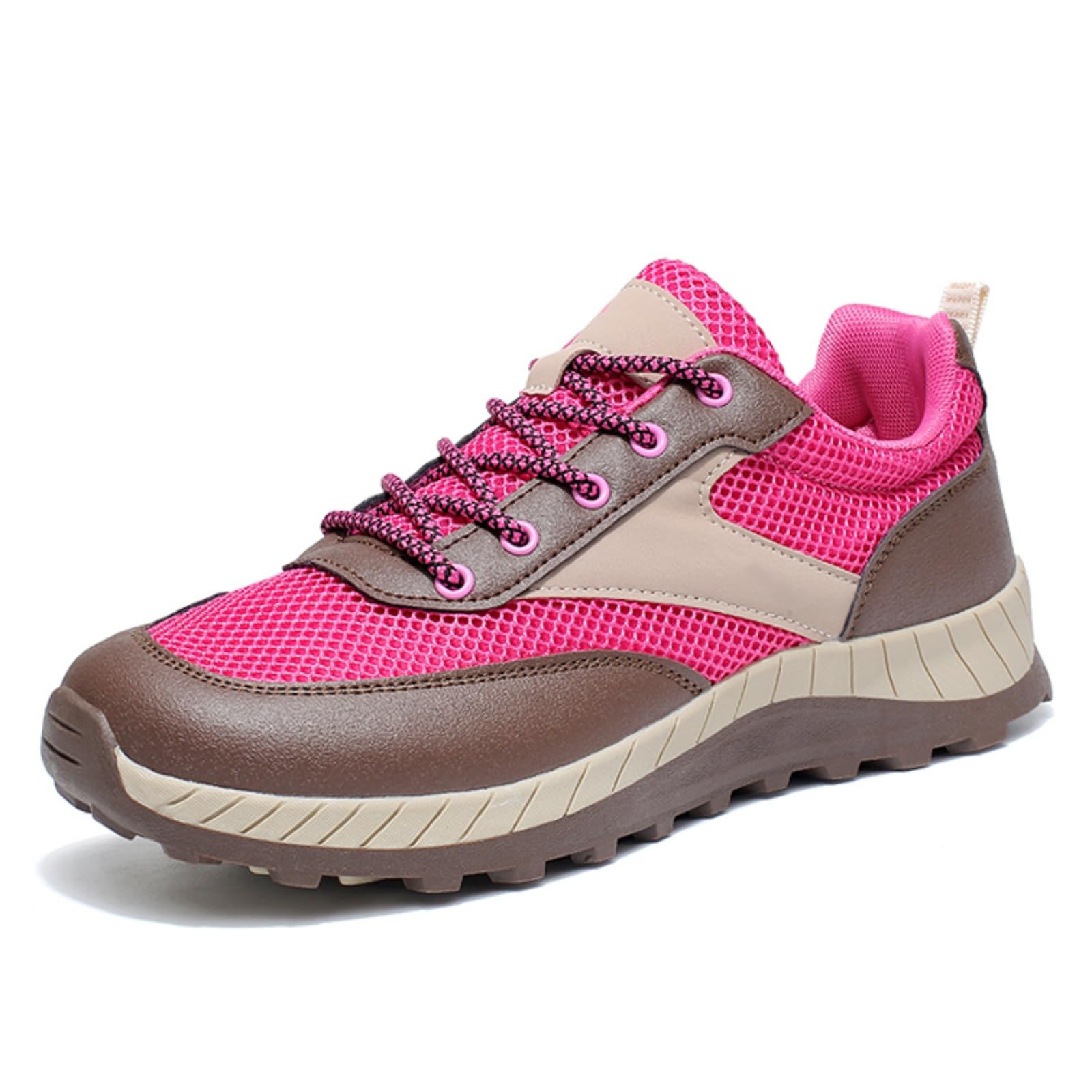 Buty trekkingowe dla kobiet i mężczyzn szerokie przewiewne | Lekkie niskie buty typu casual z antypoślizgową podeszwą i sznurowaniem, chodzenia na świeżym powietrzu, kemping podróż