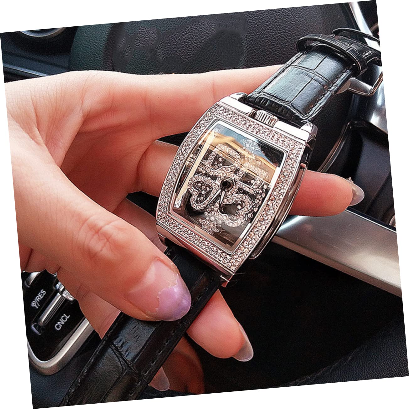 SHERCHPRY 2 Piezas Reloj De Mujer Miss Reloj De Cuero Acero Inoxidable Negocio