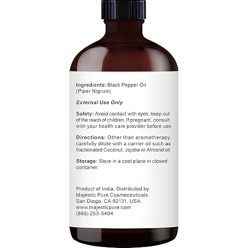 Vista 156 de Aceite Esencial de Pimienta Negra Majestic Pure, 4 fl. oz