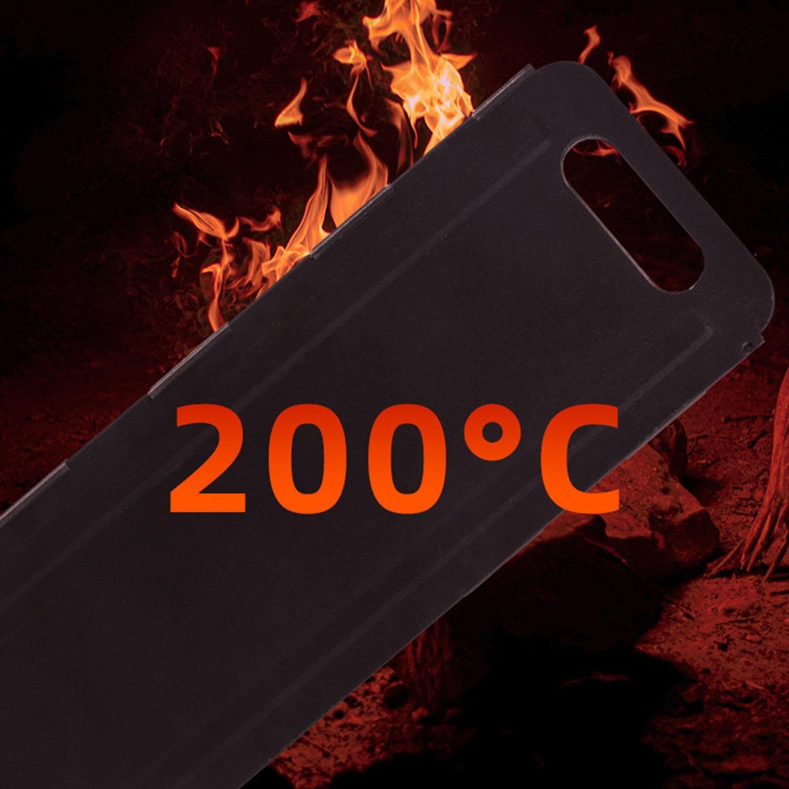 Escudo portátil para estufa, panel deflector de , de protección de calor | de hierro, accesorio de protección de cocina, potenciador de eficiencia de llama, para acampar al aire libre