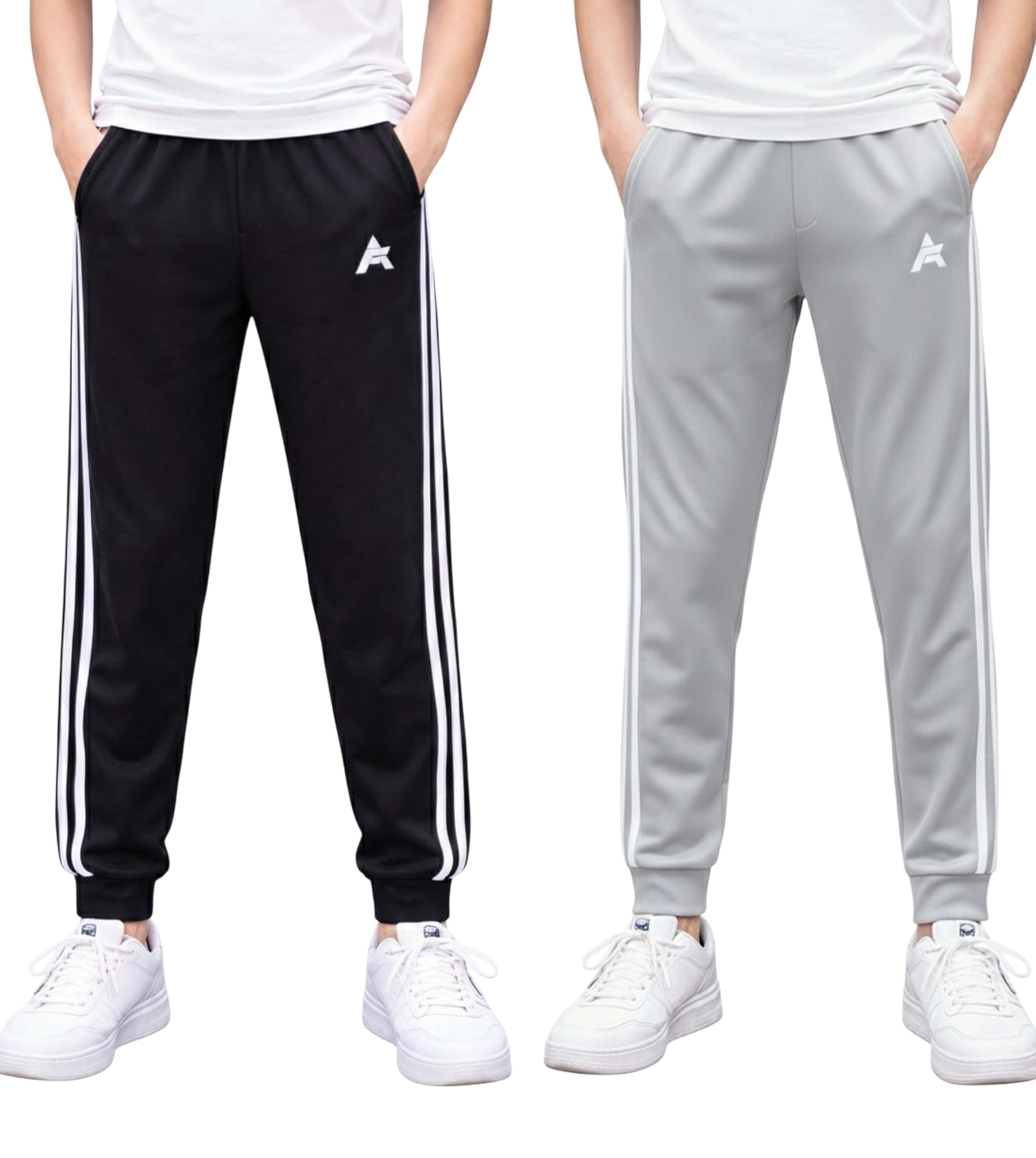 Track Pants for Boys, Lower, Cotton Joggers [Pack of 2]-image-29