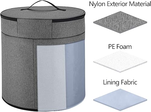 Miniatura 5 de Yarwo Cubierta para olla a presión compatible con olla a presión Ninja Foodi de 8 cuartos de galón, cubierta antipolvo de doble capa con mango