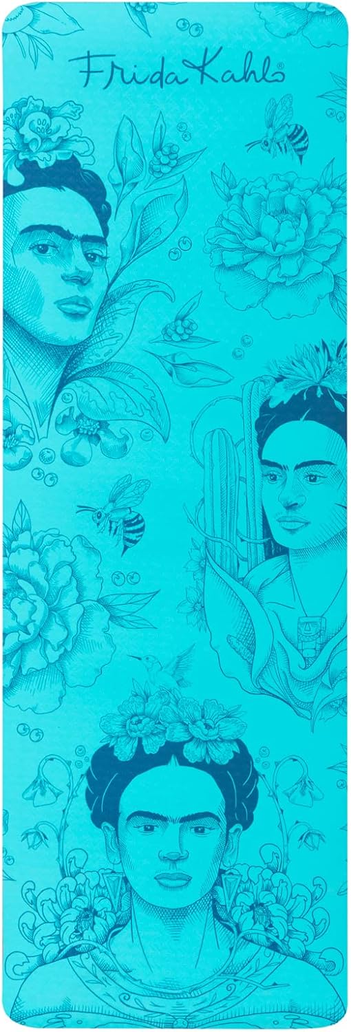 Official Frida Kahlo Yoga Mat By Kokonote - 27 x 72 x 0.2 inch / 61 x 183 x 0.6 cm - Gym Mat - Yoga Mat Non Slip - Pilates Yoga Mat - Exercise Mat - Fitness Mat - Yoga Gifts