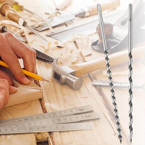 Miniatura 6 de Broca de taladro para madera de 14 de pulgada de diámetro, 9 pulgadas de longitud, cortador de agujero para madera dura, madera blanda, paquete de 2